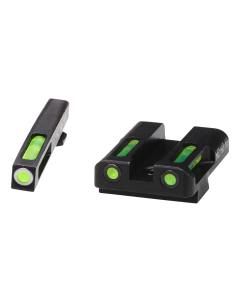 Hiviz LiteWave H3 Glock Sight Set Green Tritium Fiber Optic