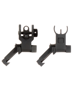 Aim Sports AR 45 Degree Low Profile Flip-Up Sight Set Black