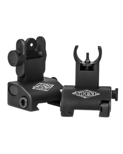 Yankee Hill Q.D.S. Folding Sight Set Black Anodized AR Platform