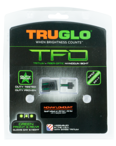 TruGlo TFO 1911 Officer Pistol Sight Set Green Tritium Fiber Optic