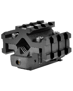 NcStar Tri-Rail Universal Barrel Mount Black Red Laser