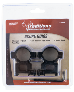 Traditions Quick Peep Aluminum 1" Matte Scope Rings