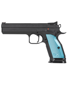 CZ TS 2 9mm 5.28" 10rd Black Steel Blue Grip