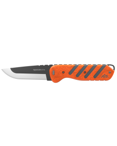 Outdoor Edge HTX35B6C Razor HTX  3.50" Folding Plain 420J2 SS Blade Orange/Gray