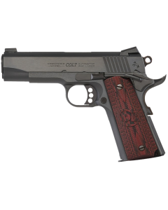 Colt Commander 38 Super 4.25" 9+1 Blued Steel Black Cherry G10