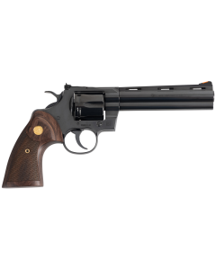 Colt Python 357 Magnum 6" Blued Walnut with Gold Medallion