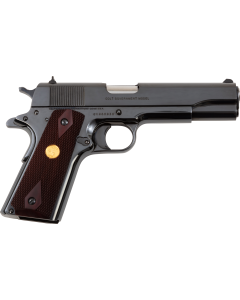 Colt 1911 Government 45 ACP 5 7+1 Polished Blued Wood