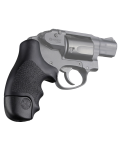 Hogue OverMolded Tamer Black Grip for SW J Frame Bodyguard