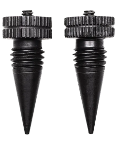 AccuTac Aluminum Black BiPod Feet Compact Spikes Kit