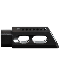 Yankee Hill Slant Muzzle Brake Black Steel 5/8-24 30 Caliber