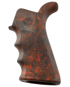 Hogue Red Lava Rubber AR-15 Grip with Beavertail