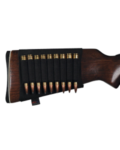 GrovTec US Elastic Rifle Buttstock Cartridge Holder Black