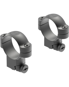 Leupold Ruger M77 Ring Mounts - 30mm High, Matte Black Steel