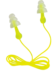 Peltor TriFlange Yellow Earplugs with Cord 3 Pair