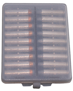 MTM Ammo-Wallet Clear Smoke 18rd Textured Polymer Case