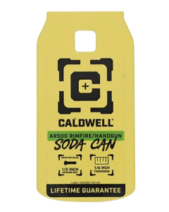Caldwell Soda Can Yellow AR500 Steel 1/4" Targets