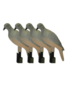 Mojo Outdoors Natural Dove Decoys 4 Pack with Clip On System