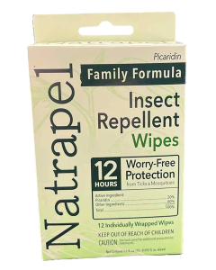 Natrapel Picaridin Insect Repellent Wipes 12-Hour Protection