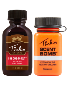 Tinks 69 Doe-In-Rut Deer Attractant with Scent Bomb 1oz Pack