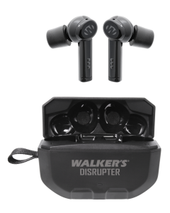 Walkers Disrupter Ear Buds Black 24dB Noise Reduction