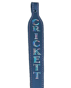 Crickett Leather Rifle Sling Black with Pink Stitching 23 inch