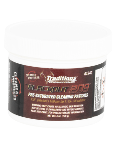Traditions Blackout 2.5" Cotton Cleaning Patches 45 Cal