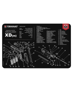 TekMat Springfield XDm Cleaning Mat Black Rubber 11 x 17