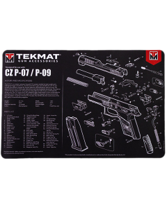 TekMat Cleaning Mat for Handguns Black White