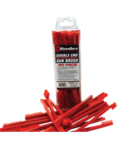 Kleen-Bore Double End Utility Brush Red Nylon 20 Pack