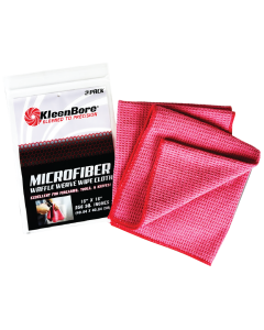KleenBore  Microfiber Waffle Weave Cleaning Cloth 2 Pack