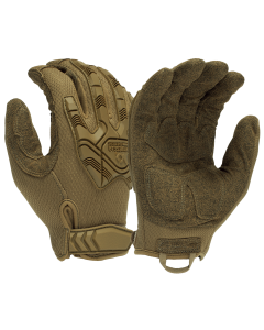 Pyramex Impact Operator Gloves Brown XL Synthetic Leather