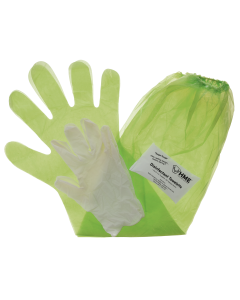 HME Lime Green Game Cleaning Gloves Shoulder Length Form Fitting