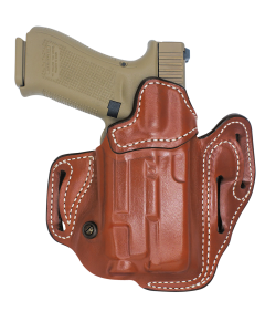 DeSantis Vengeance Scabbard Tan Leather Holster for Glock 19