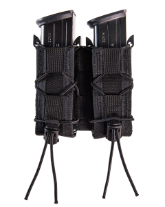 High Speed Gear TACO Double Black Nylon MOLLE Mag Pouch
