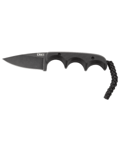 CRKT Minimalist Fixed Blade Knife Black G10 Handle Stonewashed Blade