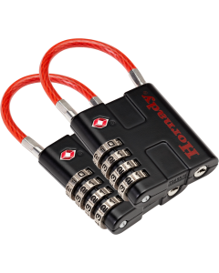 Hornady Rapid Safe TSA Lock Black Red 4-Digit Combination