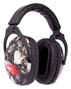 Pro Ears ReVO Youth Passive Earmuffs Black Skull Pattern 26 dB