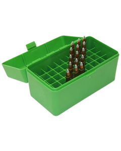 MTM Case-Gard Ammo Box FlipTop Green 50rd