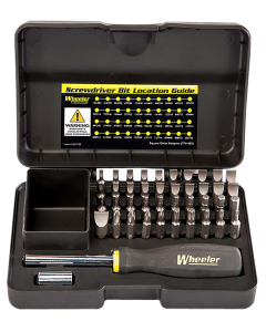 Wheeler Gunsmithing Screwdriver Set Black 43 Pieces