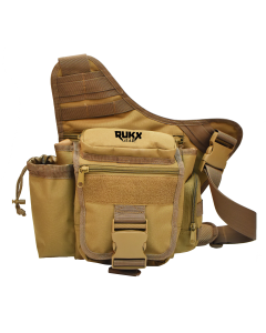 RUKX Sling Bag Tan 600D Polyester Single Strap