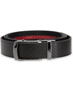 Nexbelt Bond Black Leather Business Belt for Suit Up to 50 Waist