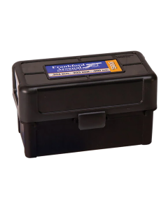 Frankford Arsenal Hinge-Top Black Polymer Ammo Box 50rd