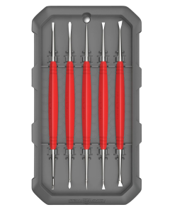 Real Avid AccuGrip Red Steel Picks Set with Case