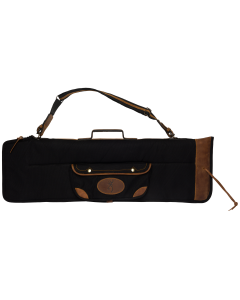 Browning Black Canvas Leather Soft Shotgun Case with Red Lining
