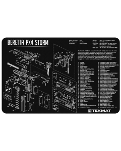 TekMat Beretta Px4 Storm Cleaning Mat Black Rubber 11x17 inch