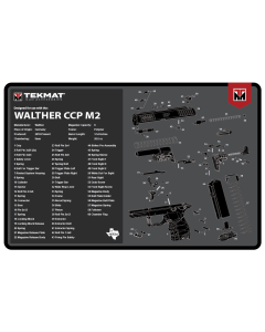 TekMat Walther CCP M2 Black Cleaning Mat