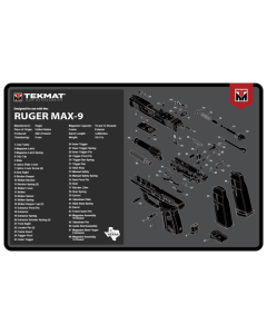 TekMat Ruger Max 9 Cleaning Mat Black Rubber