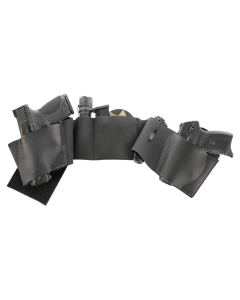 Galco UnderWraps Black Medium Leather/Nylon Belly Band