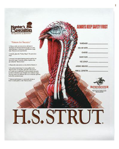 Hunters Specialties Turkey Target 11x11 Multi-Color 12 Pack