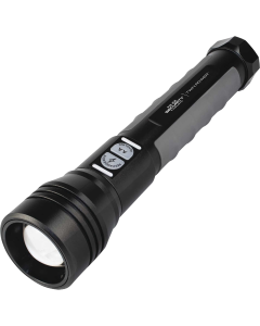 Police Security Twin Power Black 2000 Lumen Rechargeable Flashlight